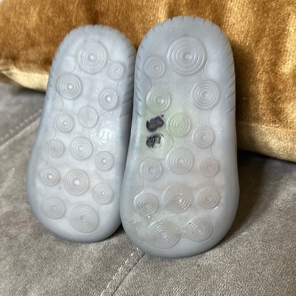 Adidas Baby Walker Shoes Black and White Knit Fabric - Picture 5 of 6